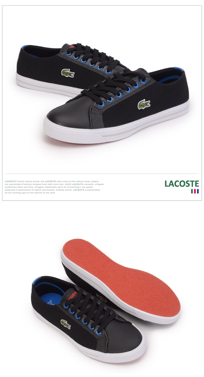 LACOSTE 女用休閒鞋-黑色