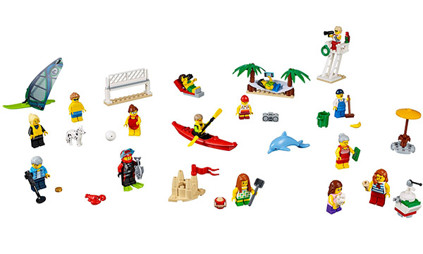 LEGO樂高 城市系列 60153 沙灘人偶套組