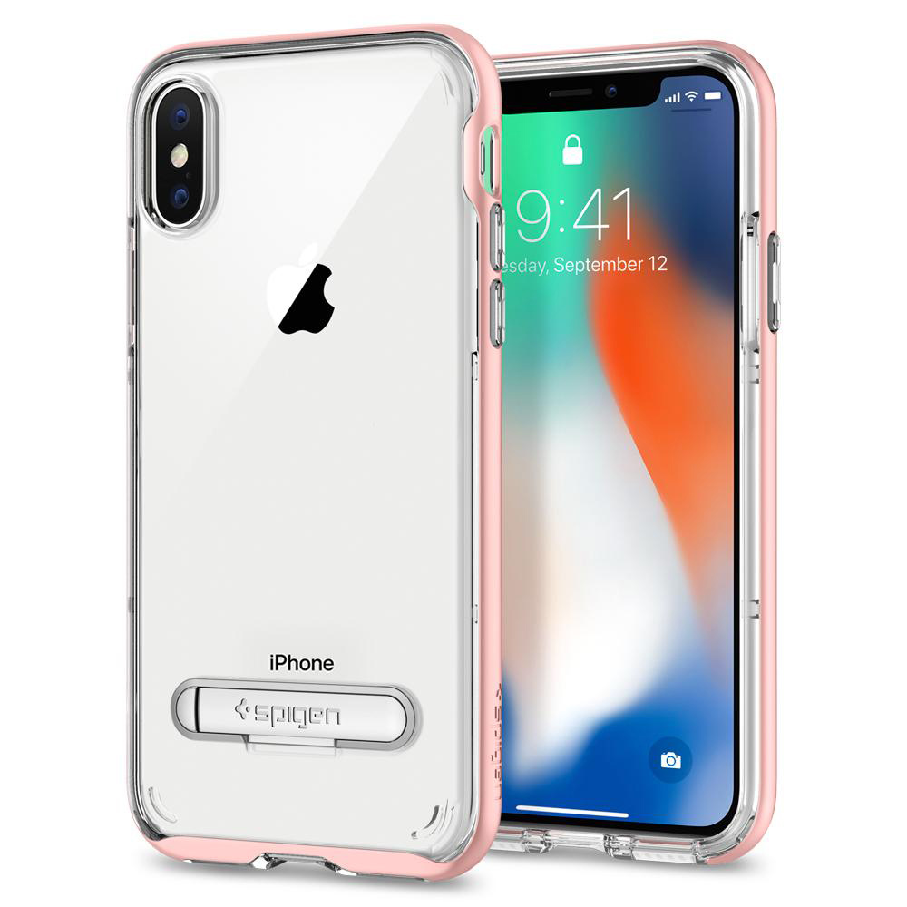 Spigen iPhone X Crystal Hybrid複合式立架邊框手機殼