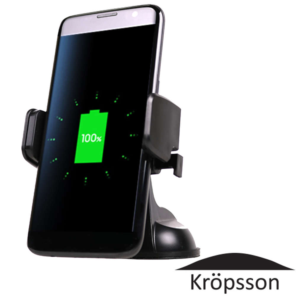 One Touch 韓國kropsson三星閃充iphone 無線充電車架 吸盤款 一般手機支架 Yahoo奇摩購物中心