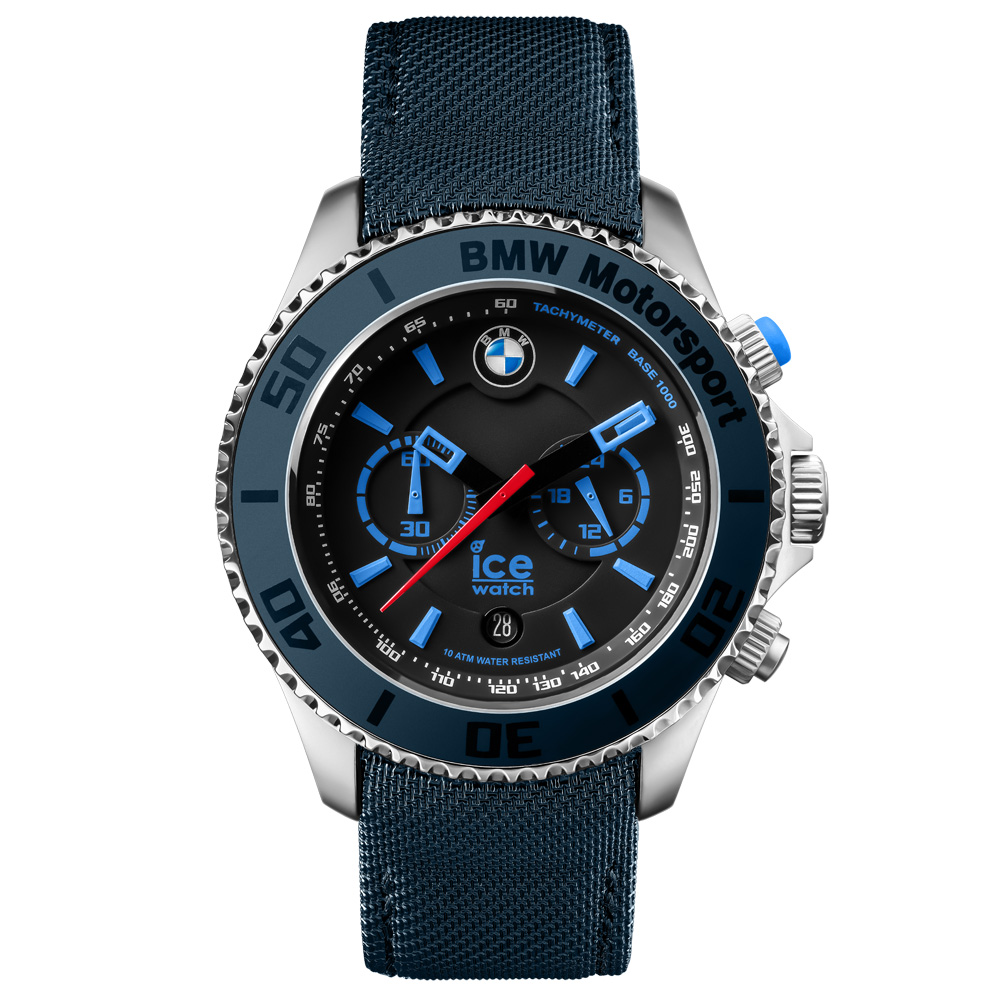 ICE-Watch BMW系列 經典限量款 兩眼計時腕錶 -藍/53mm