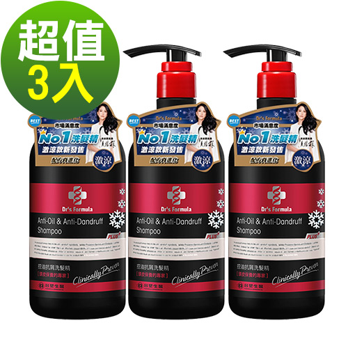 台塑生醫Drs Formula洗髮580g*3瓶