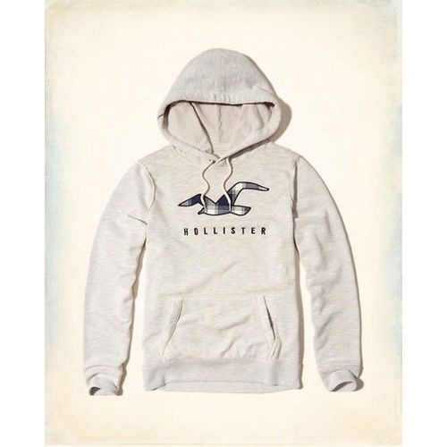 Hollister HCO 長袖 文字 連帽T 白色 269