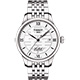 TISSOT 天梭 官方授權 Le Locle Double Happiness囍字機械腕錶-銀/39mm product thumbnail 1