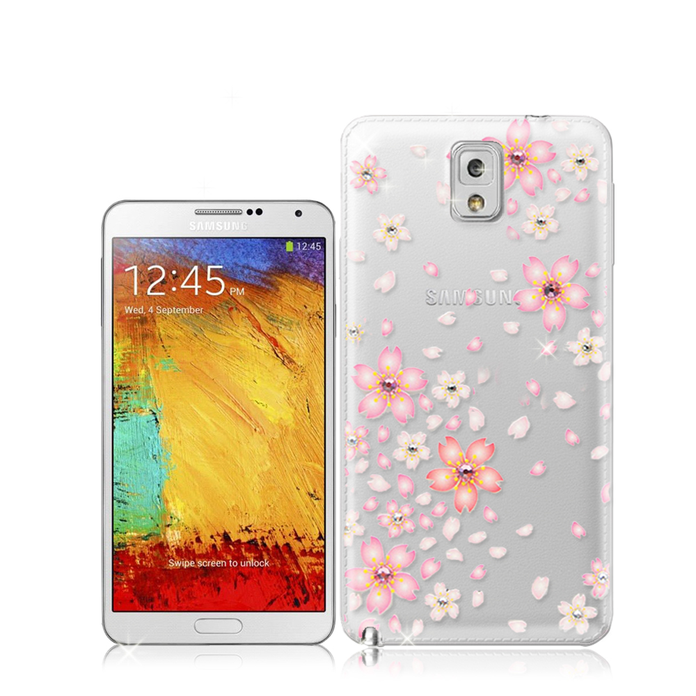 PGS施華洛世奇彩鑽 三星 Galaxy Note 3 花語水晶軟式保護殼 product image 1