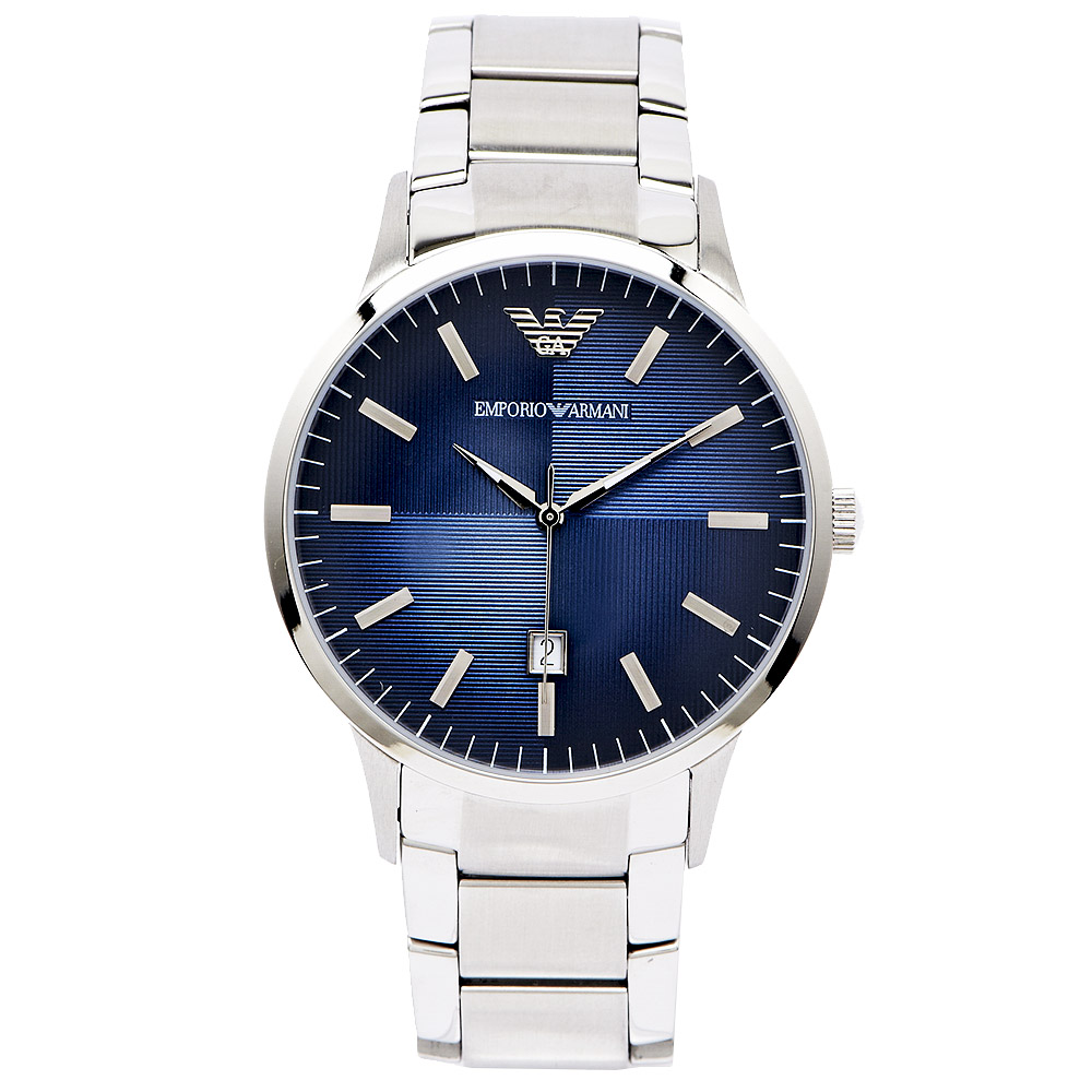 ARMANI Sportivo  摩登時尚概念男性手錶(AR2472)-藍色面/42mm