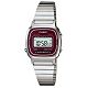 CASIO 經典復古風數位女腕錶(LA670WA-4)-酒紅框/24.6mm product thumbnail 1