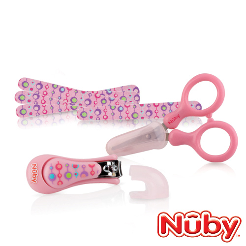 Nuby 寶寶指甲護理組-粉(0M+)