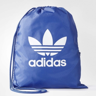 adidas Trefoil Gym Sack 束口袋 藍 白