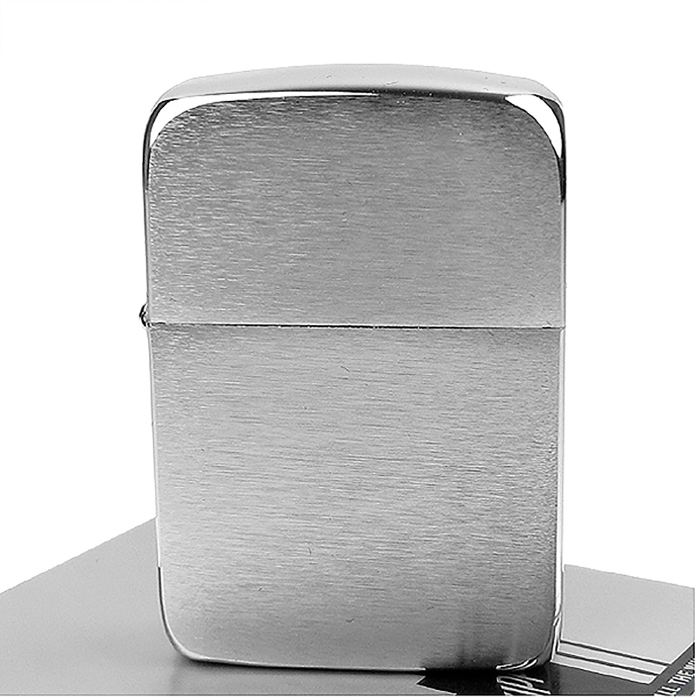 【ZIPPO】美系~1941 復刻版打火機~(銀色)拉絲打磨電鍍鉻款