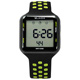 JAGA 捷卡 方型電子計時碼錶鬧鈴防水透氣運動矽膠手錶-黑綠色/38mm product thumbnail 1