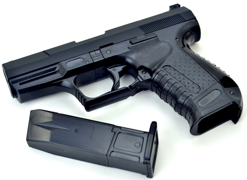 台灣製外銷版 P99強力彈簧加重版6mm手拉空氣BB槍+0.25G高精密研磨 BB彈
