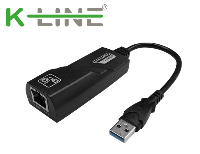 k-Line USB3.0 to RJ45千兆高速網卡(黑)