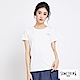 SOMETHING 簡約刺繡圓領短袖T恤-女-白色 product thumbnail 1