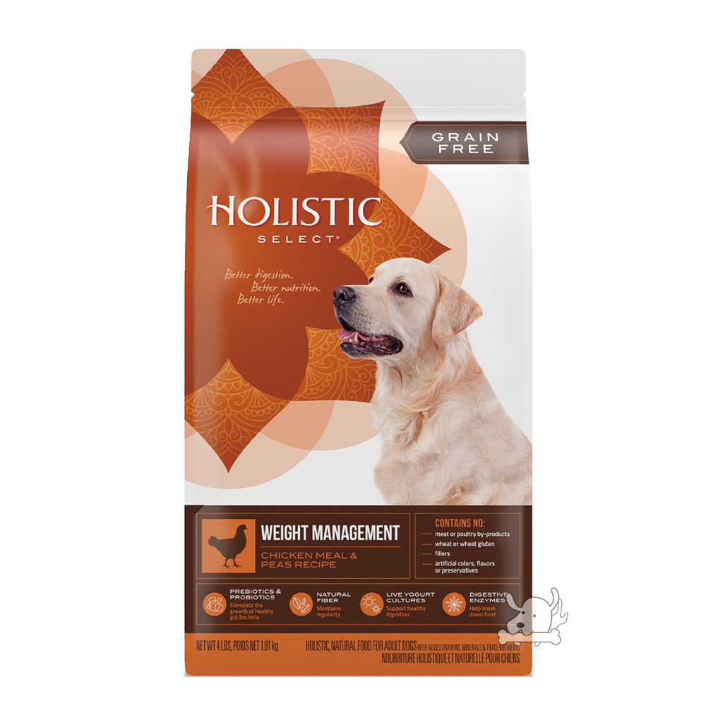 Holistic Select 活力滋 無穀成犬 雞肉體重管理配方 4磅 X 1包