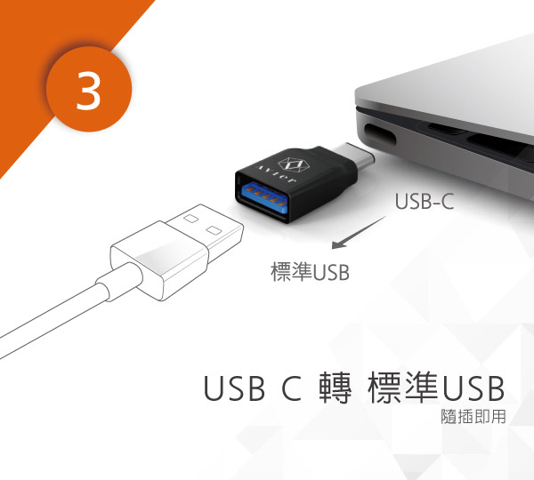 Avier USB C to 標準USB專用轉接頭CUF100