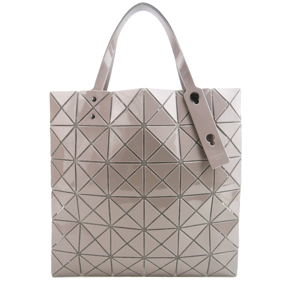 ISSEY MIYAKE 三宅一生BAOBAO 透光6X6手提包手提包(灰卡其)