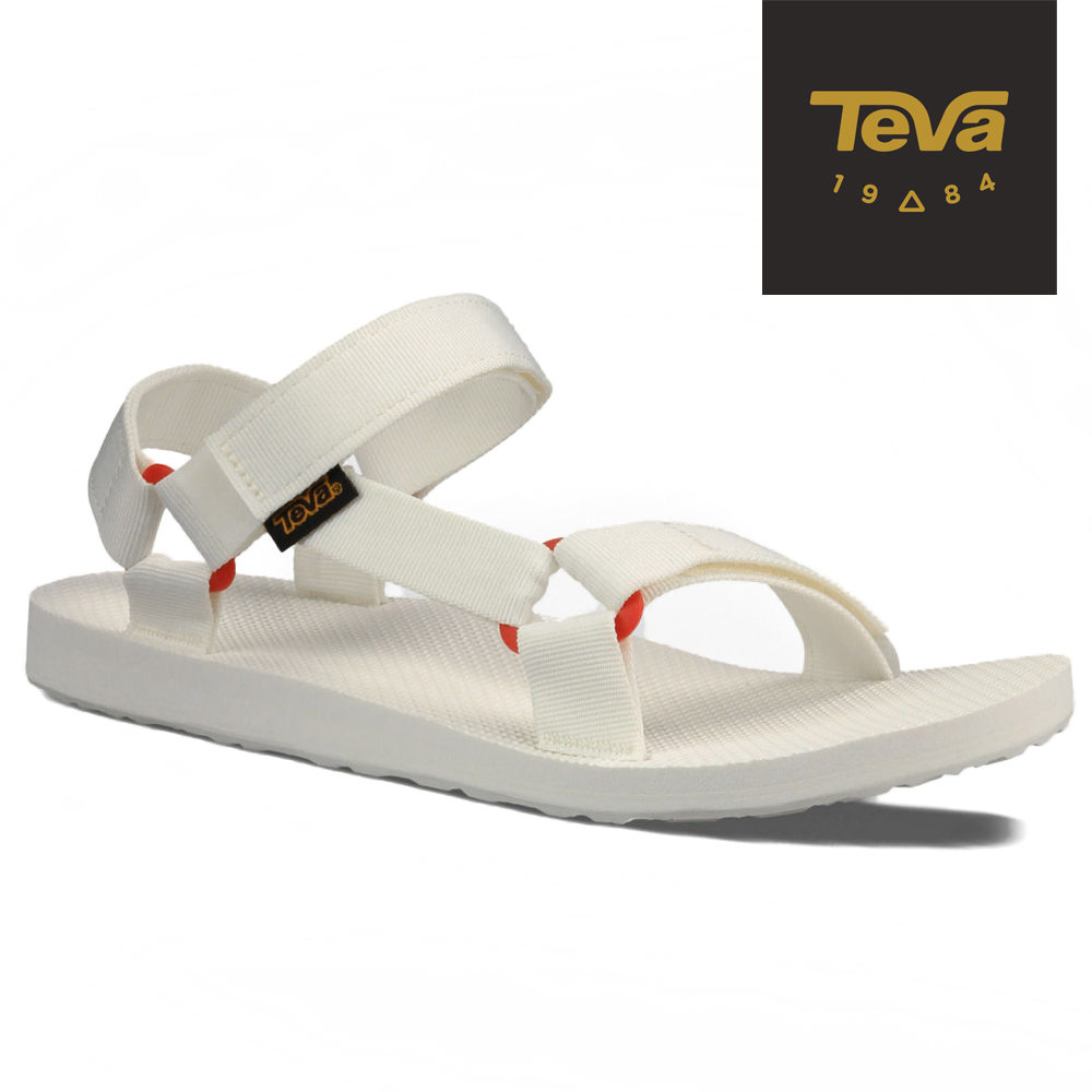 TEVA 美國 Original  男 經典緹花織帶涼鞋 (白)