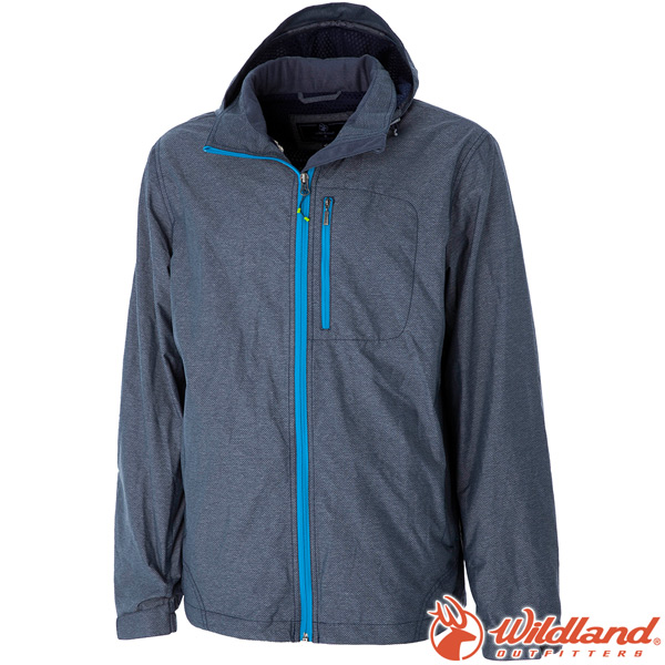 Wildland 荒野 0A52910-93深灰色 男輕量網布刷毛裡防風外套