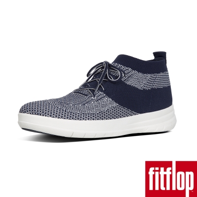 FitFlop TM-UBERKNIT TM SLIP-ON HIGH午夜藍/白