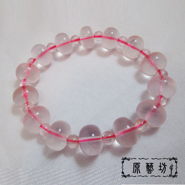 原藝坊 星光粉晶旺婚姻手珠手鍊(直徑13mm)