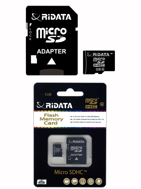 RIDATA錸德 Micro SDHC Class10 8GB 手機專用記憶卡