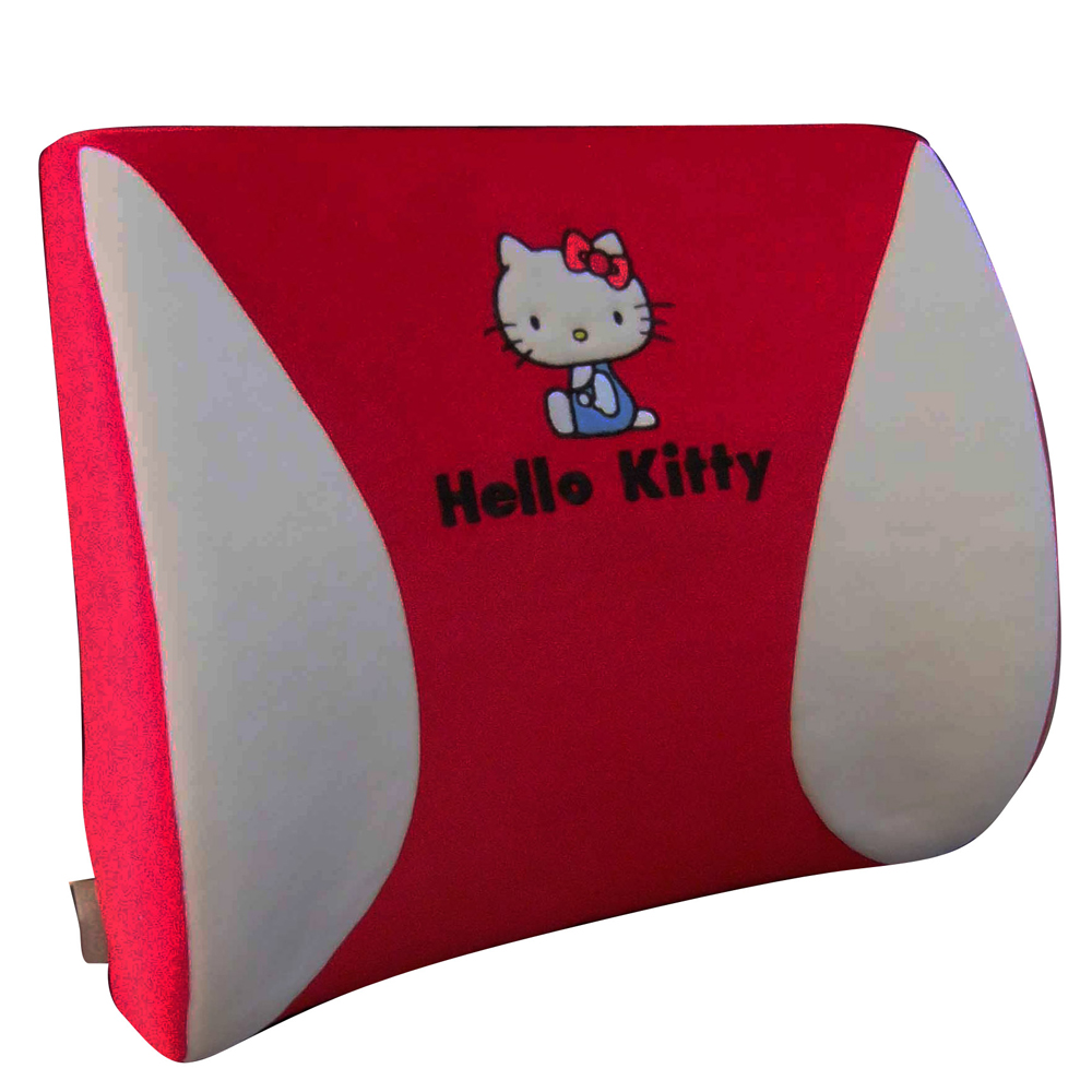 HELLO KITTY護腰靠墊 - 兜風紅系列
