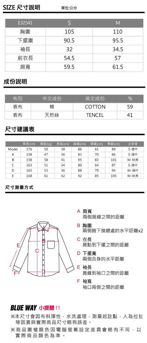 ETBOITE 箱子 BLUE WAY 清新落肩摺漸層天絲牛仔外套