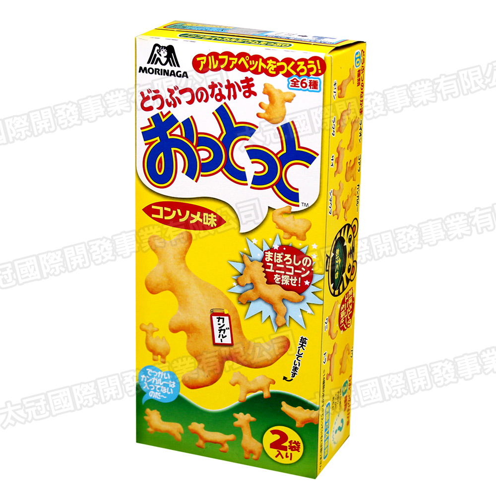 森永製果 動物造型餅乾-雞汁(52gx2盒)