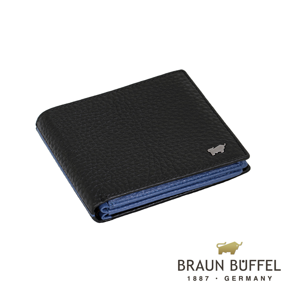 BRAUN BUFFEL - OSLO奧斯陸系列12卡中間翻皮夾 - 摩登黑