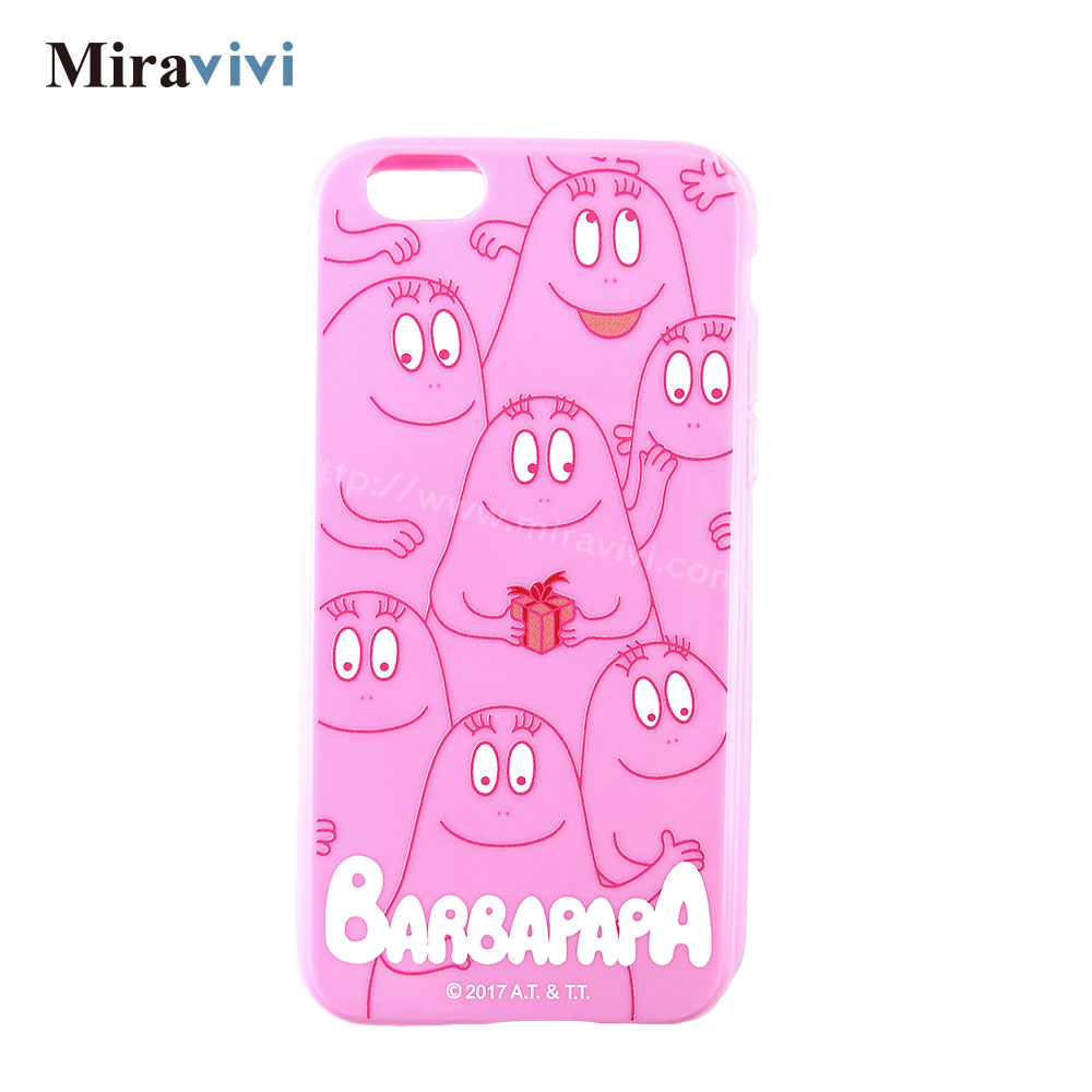 BARBAPAPA泡泡先生iPhone 6/6S(4.7吋)粉色空壓保護套