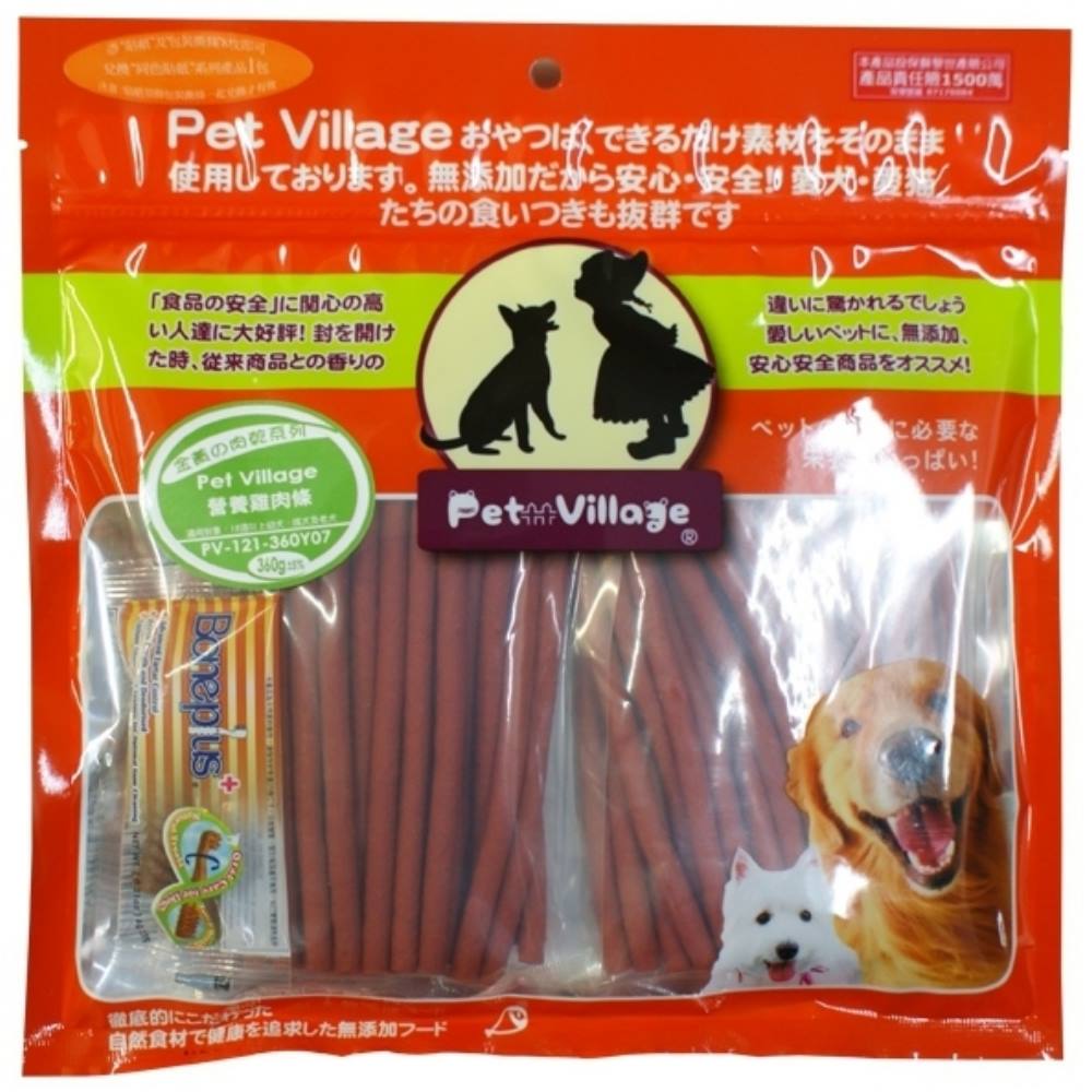 Pet Village 營養雞肉條 360g