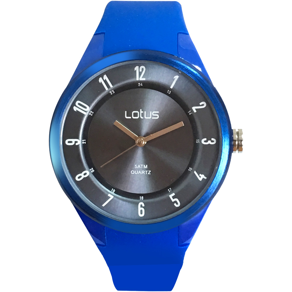 Lotus 亮色潮流 立體指針休閒錶(TP2117M-05)-銀狐藍/39mm