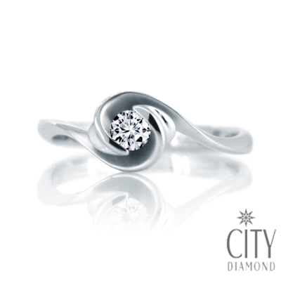 City Diamond『玫瑰緒語』20分鑽石戒指