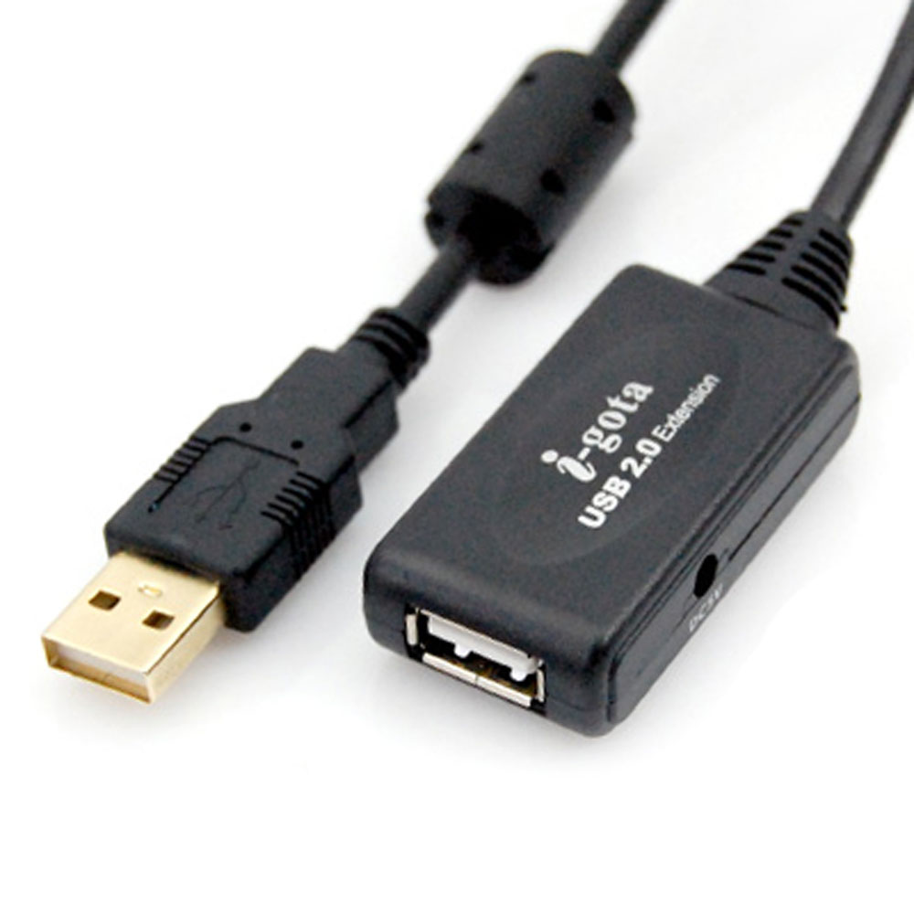 i-gota USB2.0 訊號加強延長線A公-A母 10公尺