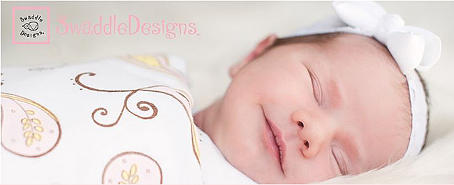 Swaddle Designs 多用途嬰兒包巾2入彌月禮盒組-狗狗點點