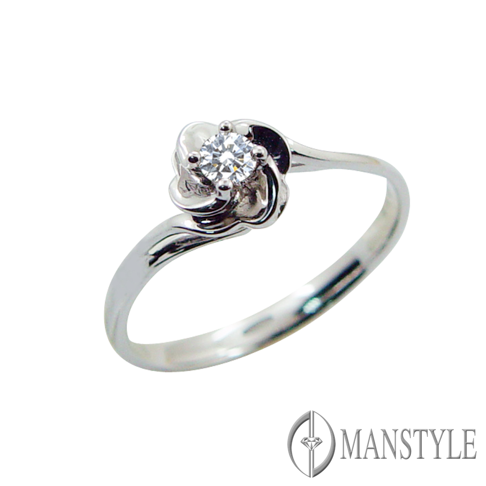 MANSTYLE「溫柔的愛」0.10ct 八心八箭鑽戒