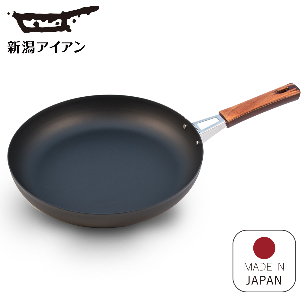 日本新瀉鐵器 鍛鐵平底煎鍋28cm