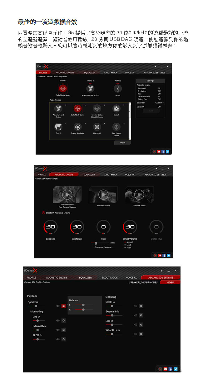 Creative Sound Blasterx G5 音效卡