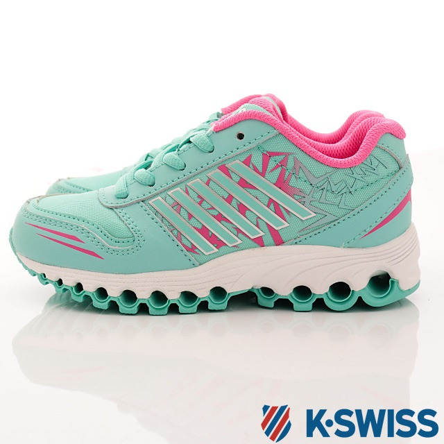 K-SWISS童鞋 彈力避震款 FI5041333 綠 (中小童段)T1