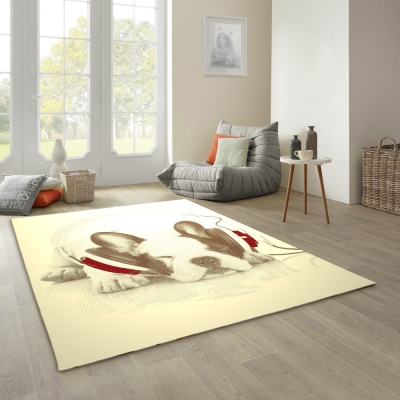 寶萊 美式流行地毯 - 鬥牛犬 (160 x 225cm)