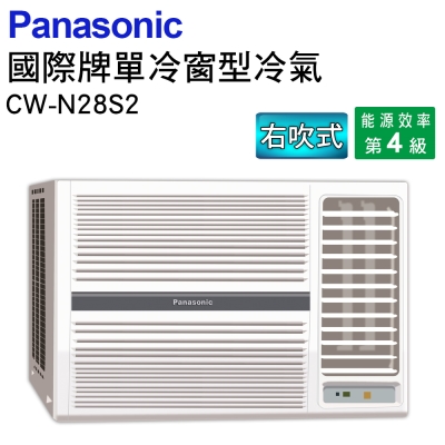 Panasonic國際牌右吹冷專窗型冷氣CW-N28S2