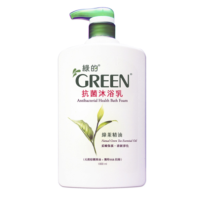 綠的GREEN 抗菌沐浴乳-綠茶精油1000ml