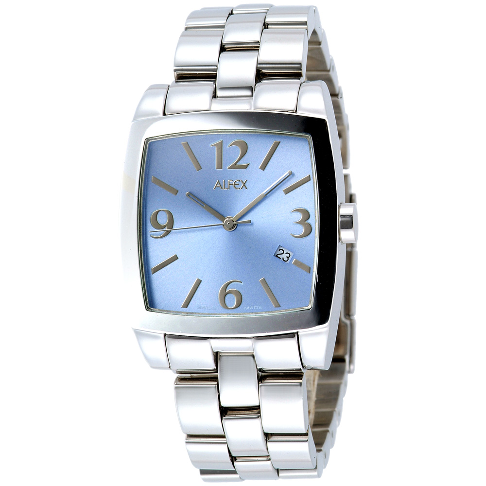 【ALFEX】個性藝術時尚腕錶(藍)