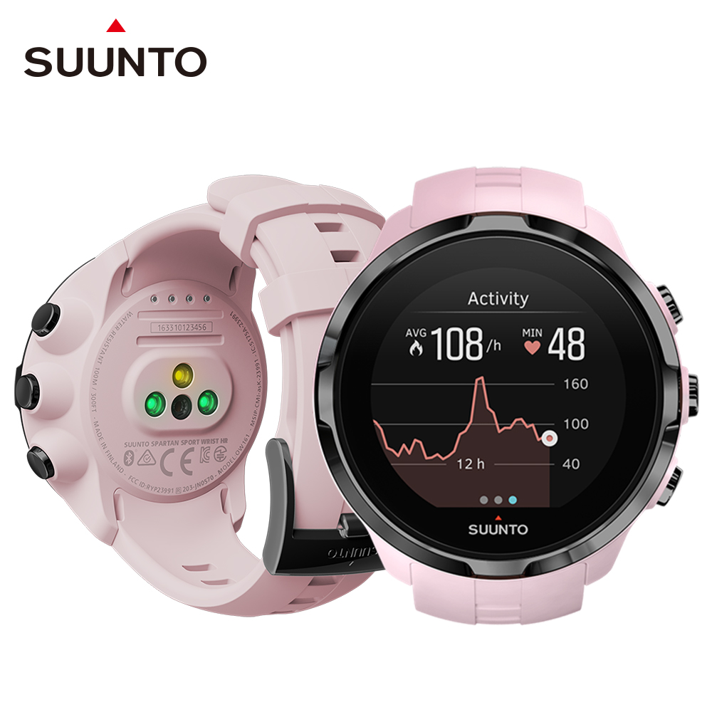 SUUNTO SpartanSportWristHR彩色觸控腕式心率GPS腕錶-櫻花紅