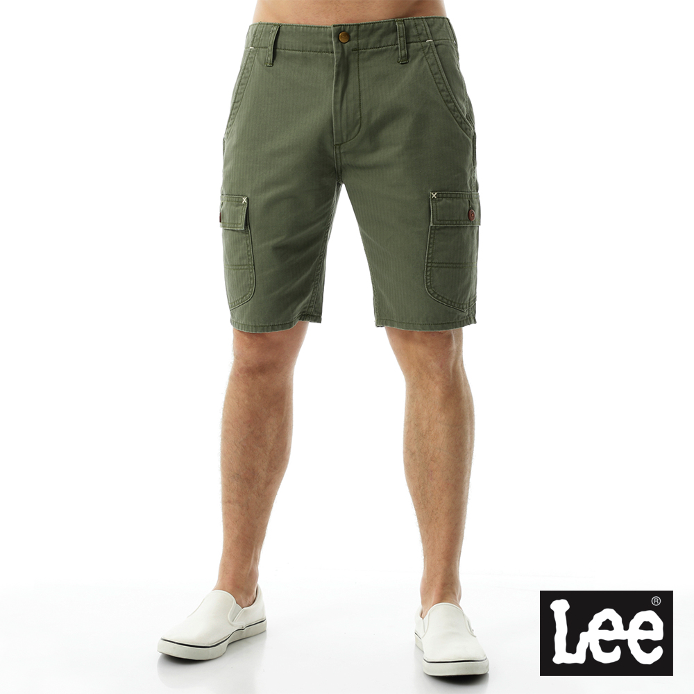 Lee 休閒短褲/RG-男款-綠色
