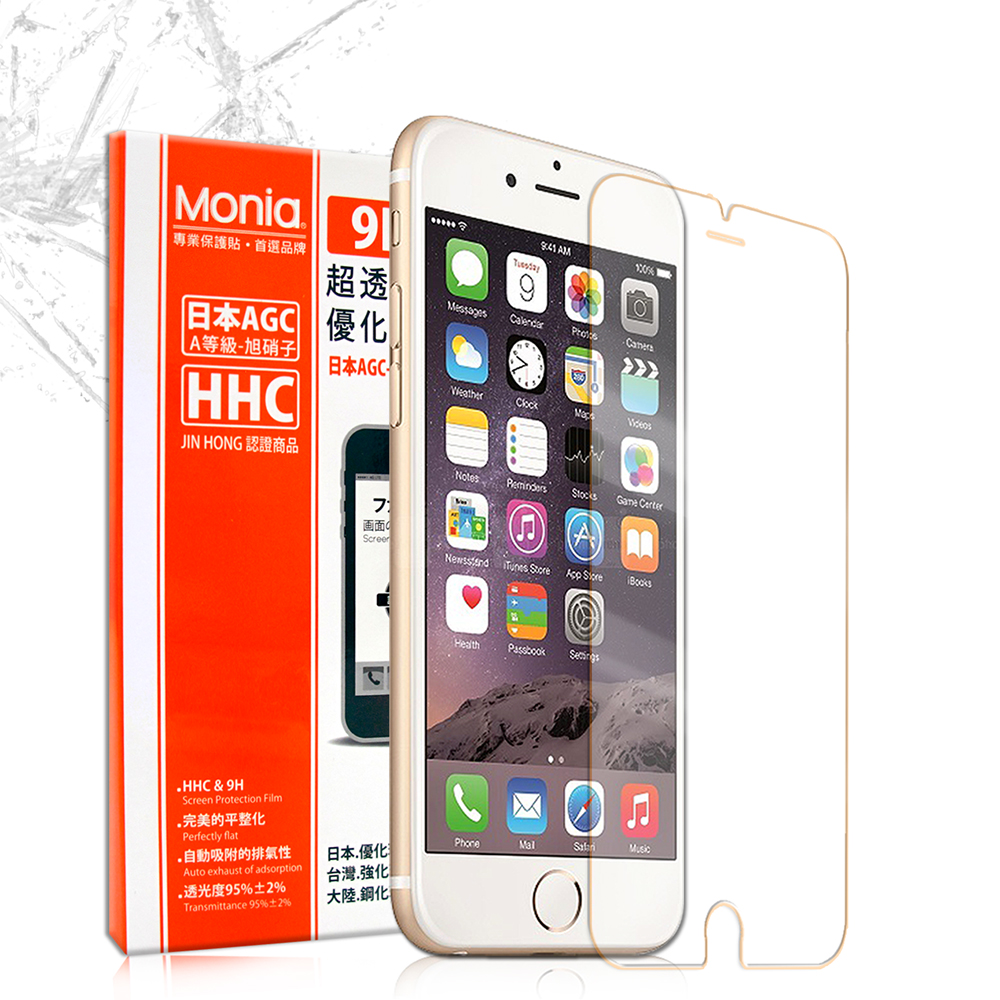 MONIA iPHONE 6 4.7吋 日本頂級超透光9H鋼化玻璃膜
