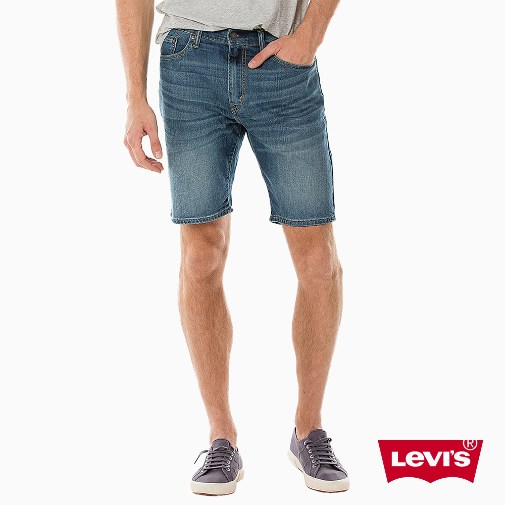 Levis 男款 牛仔短褲 505 中腰標準直筒