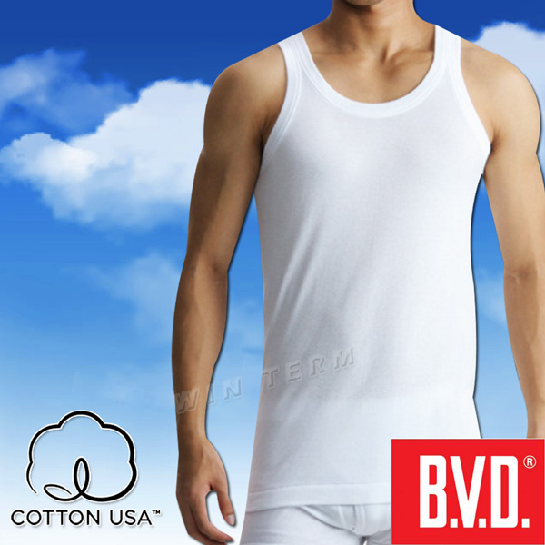 BVD 100%純棉優質背心-台灣製造(4入組)