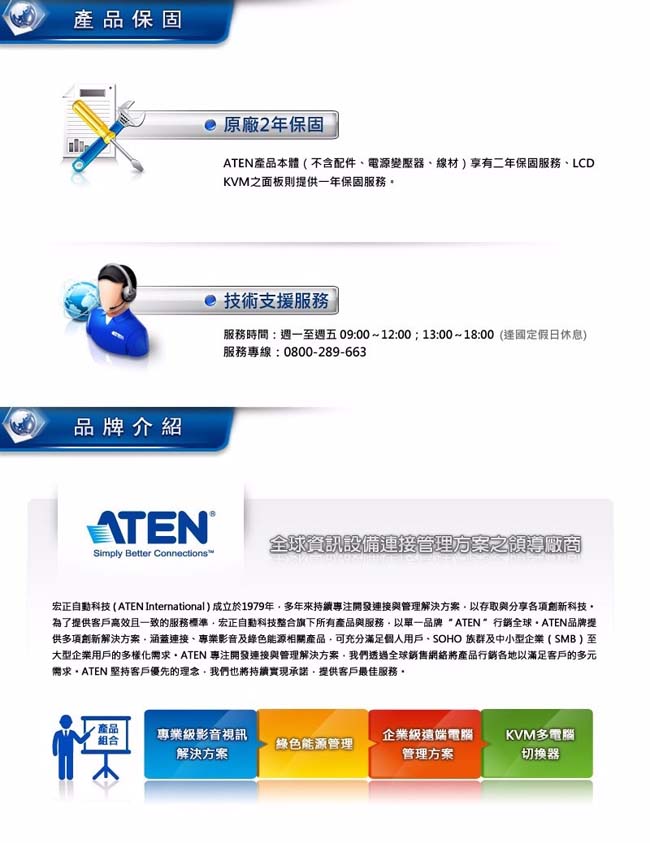 ATEN 2埠 USB DVI KVMP? 多電腦切換器(CS1762A)